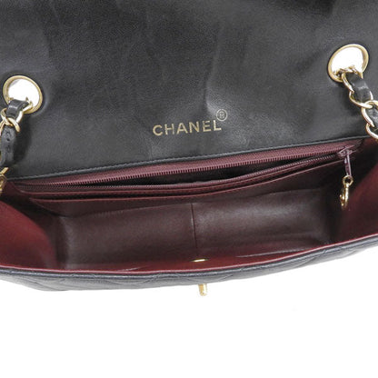 CHANEL Around 1997 Made Diana Flap Chain Bag 25Cm Black
