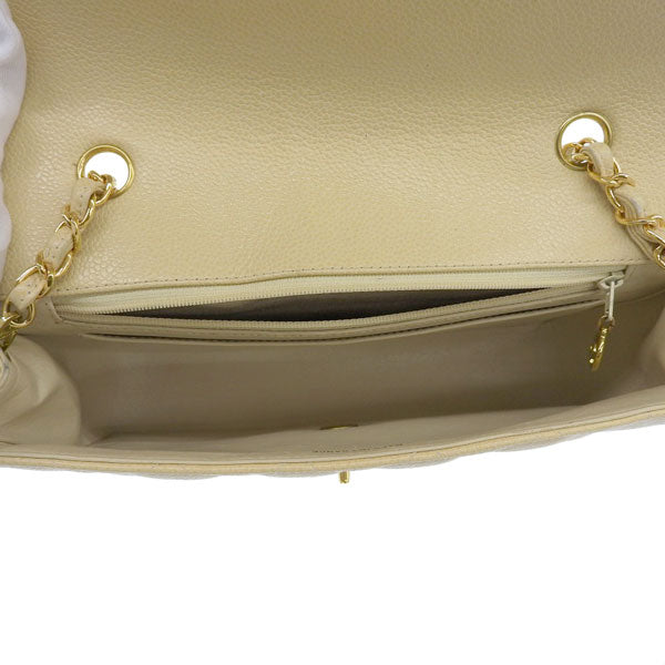 CHANEL Around 1992 Made Diana Flap Chain Bag 25Cm Beige
