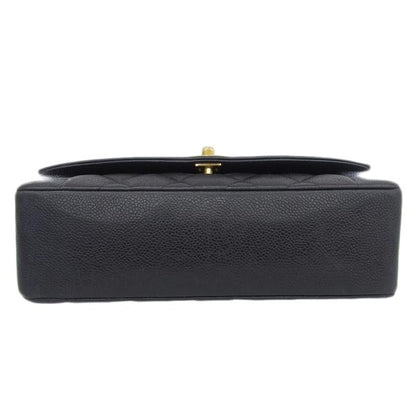 CHANEL Around 1992 Made Caviar Skin Diana Flap Chain Bag 25Cm Black