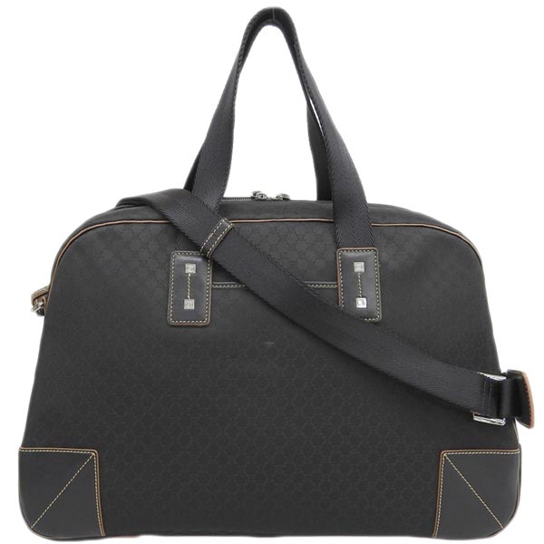 Celine Canvas Leather Combination Macadam Pattern 2Way Bag Black