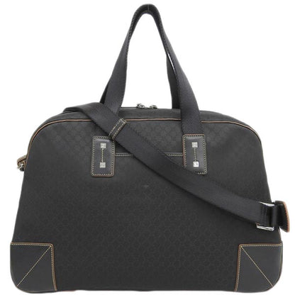 Celine Canvas Leather Combination Macadam Pattern 2Way Bag Black