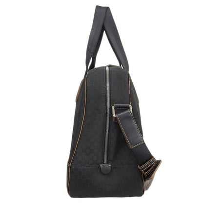 Celine Canvas Leather Combination Macadam Pattern 2Way Bag Black