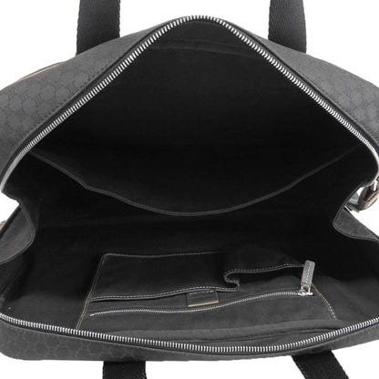 Celine Canvas Leather Combination Macadam Pattern 2Way Bag Black
