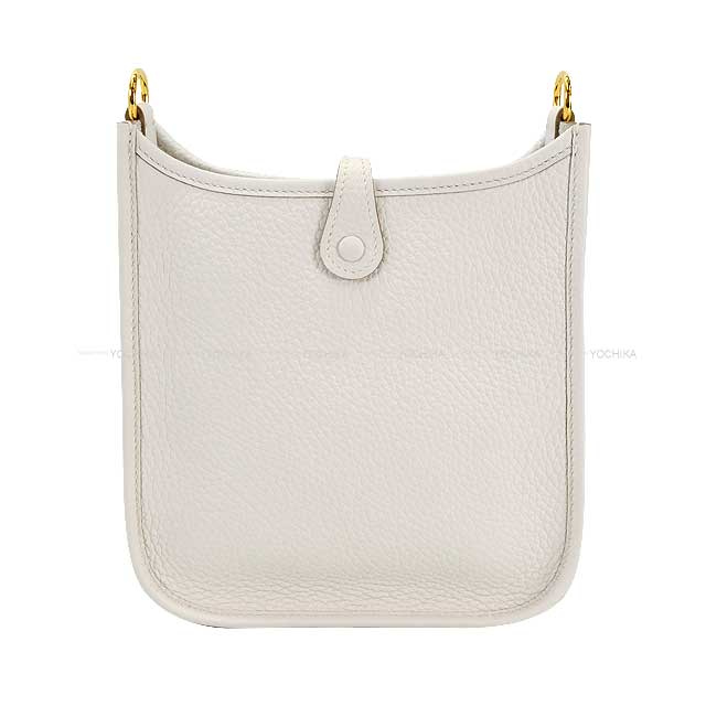 HERMES Shoulder bag Evelyne 16 TPM New Gris Perle Taurillon Clemence Gold HW Stamp