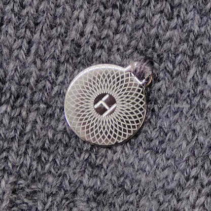 HERMES setup Ladies set up knit with charm Grey Cashmere100% Silver HW