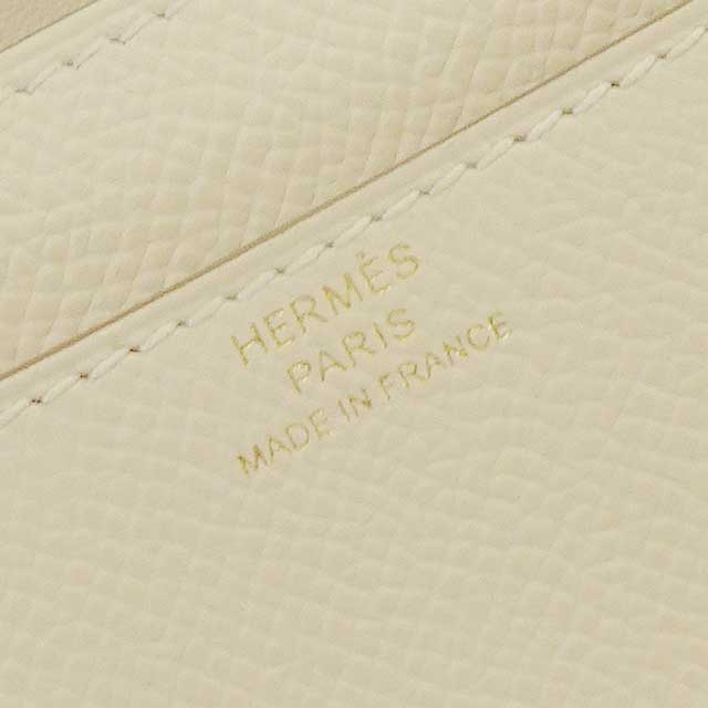 HERMES long wallet Constance Long wallet To Go Craie Veau Epsom Rose Gold HW Stamp