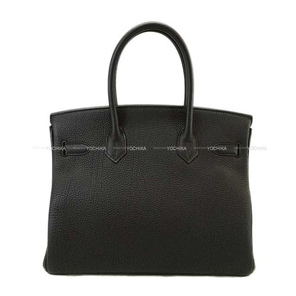 HERMES Handbag Birkin30 Noir (Black) Veau Togo Silver HW Stamp