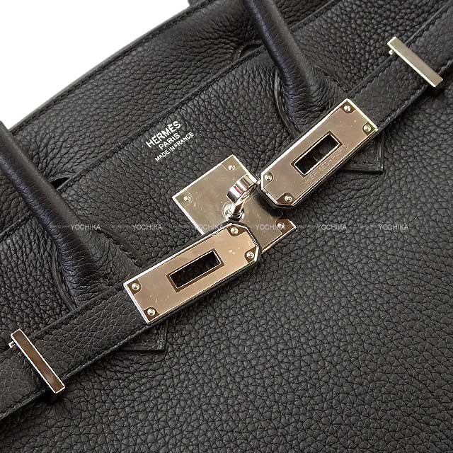 HERMES Handbag Birkin30 Noir (Black) Veau Togo Silver HW Stamp