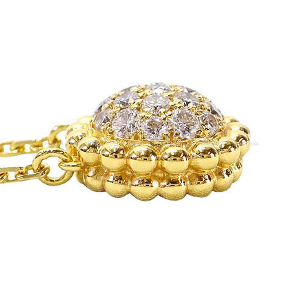 Van Cleef & Arpels necklace Pendant Perlee Diamond 18K Yellow Gold/Diamond VCARO9PD00