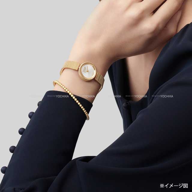 Van Cleef & Arpels bracelet Bangle Perlee #S 18K Yellow Gold VCARO7TG00