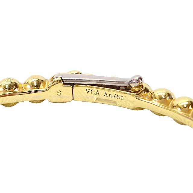 Van Cleef & Arpels bracelet Bangle Perlee #S 18K Yellow Gold VCARO7TG00