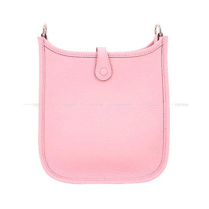HERMES Shoulder bag Evelyne 16 TPM Rose Sakura Taurillon Clemence Silver HW Stamp