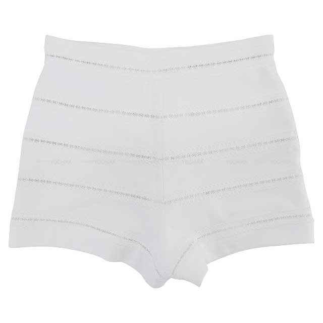 2024SS NEW COCO Beach Collection  Chanel Short pants Ladies Short pants Coco mark Lace Blanc (White) Cotton jersey 34 Silver HW