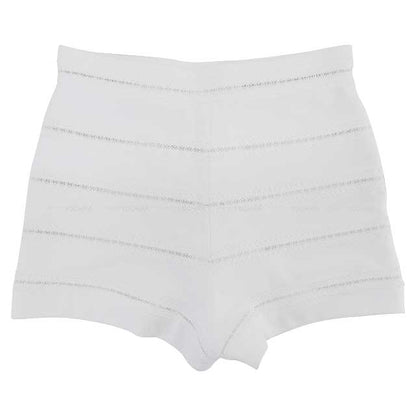 2024SS NEW COCO Beach Collection  Chanel Short pants Ladies Short pants Coco mark Lace Blanc (White) Cotton jersey 34 Silver HW