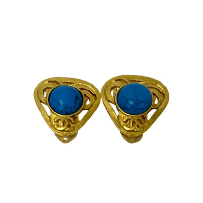 CHANEL Earring Gold Plated gold