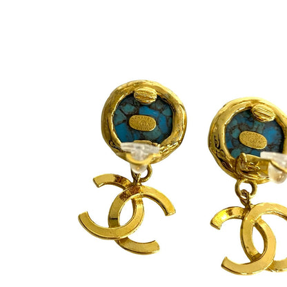 CHANEL Earring Gold Plated gold
