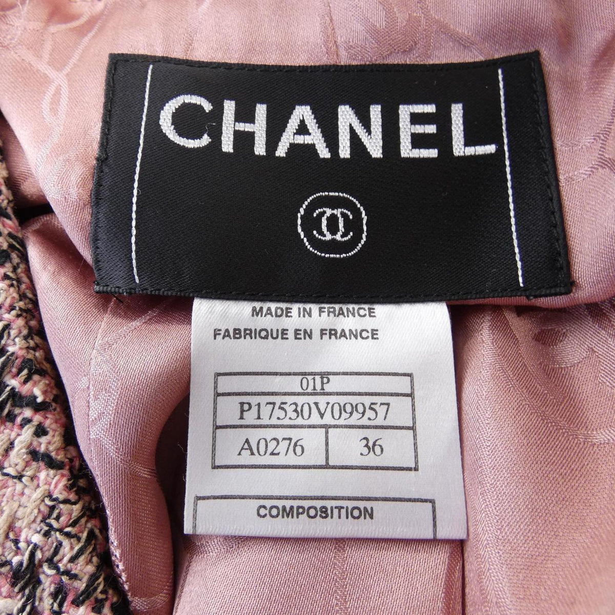 Chanel P17530V09957 Collarless Jacket Outerwear
