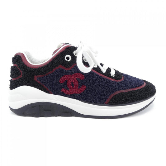 Chanel G36256Y54082 Embroidered Fabric Lambskin Sneakers