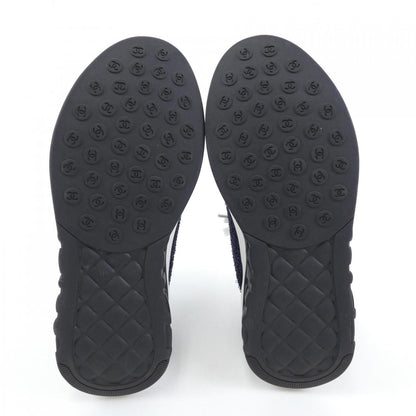 Chanel G36256Y54082 Embroidered Fabric Lambskin Sneakers