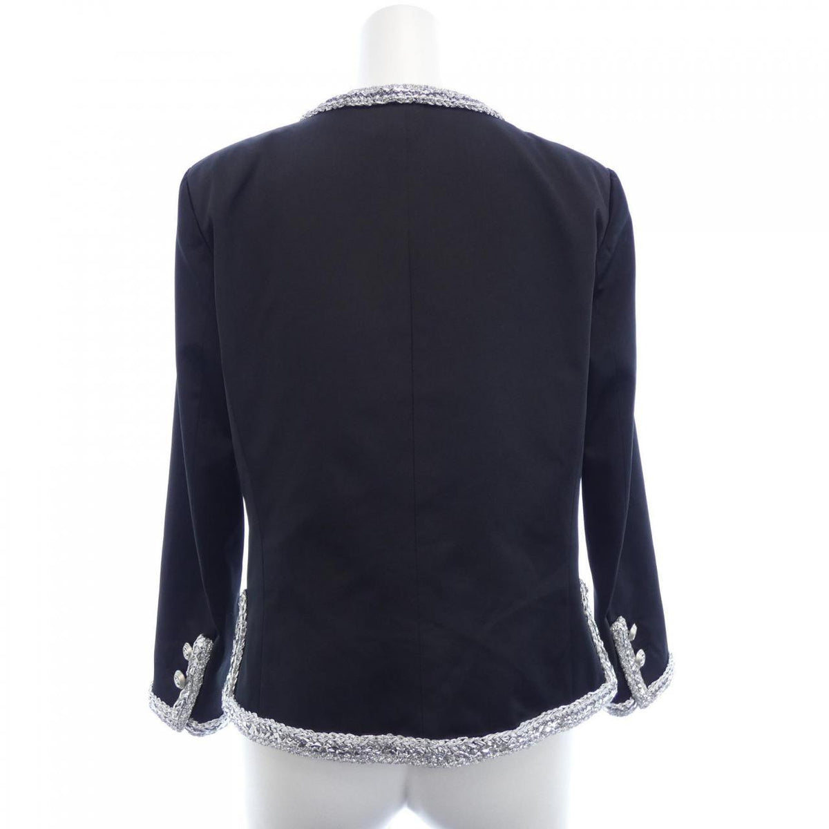 Chanel P64052V60050 Silk Collarless Jacket