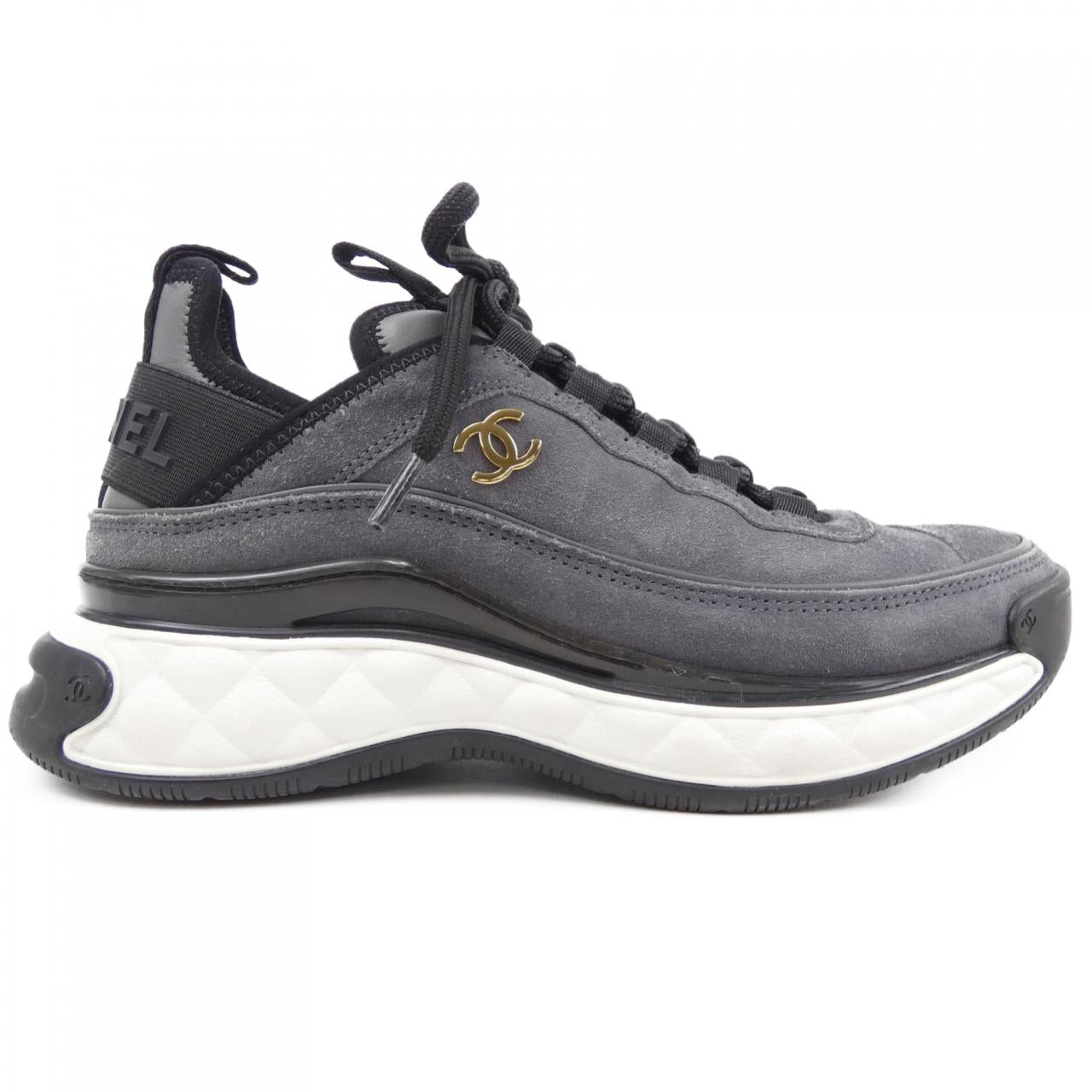 Chanel G45331B14494 Suede Calfskin Sneakers