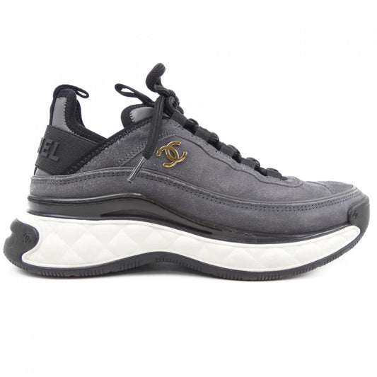 Chanel G45331B14494 Suede Calfskin Sneakers