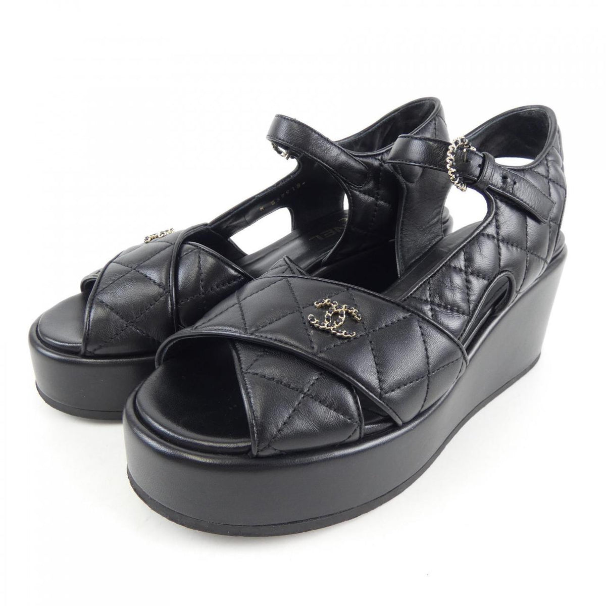 Chanel G39918X01000 Lambskin Sandals