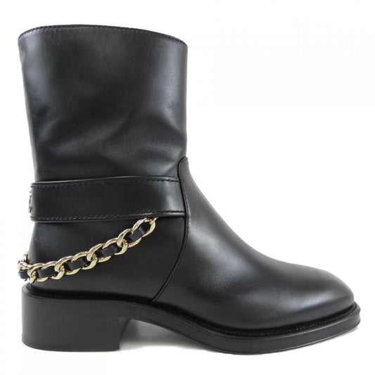 Chanel G39170X56609 Calfskin Metal Boots