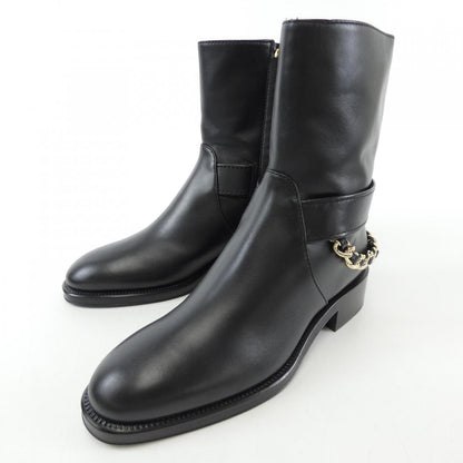 Chanel G39170X56609 Calfskin Metal Boots