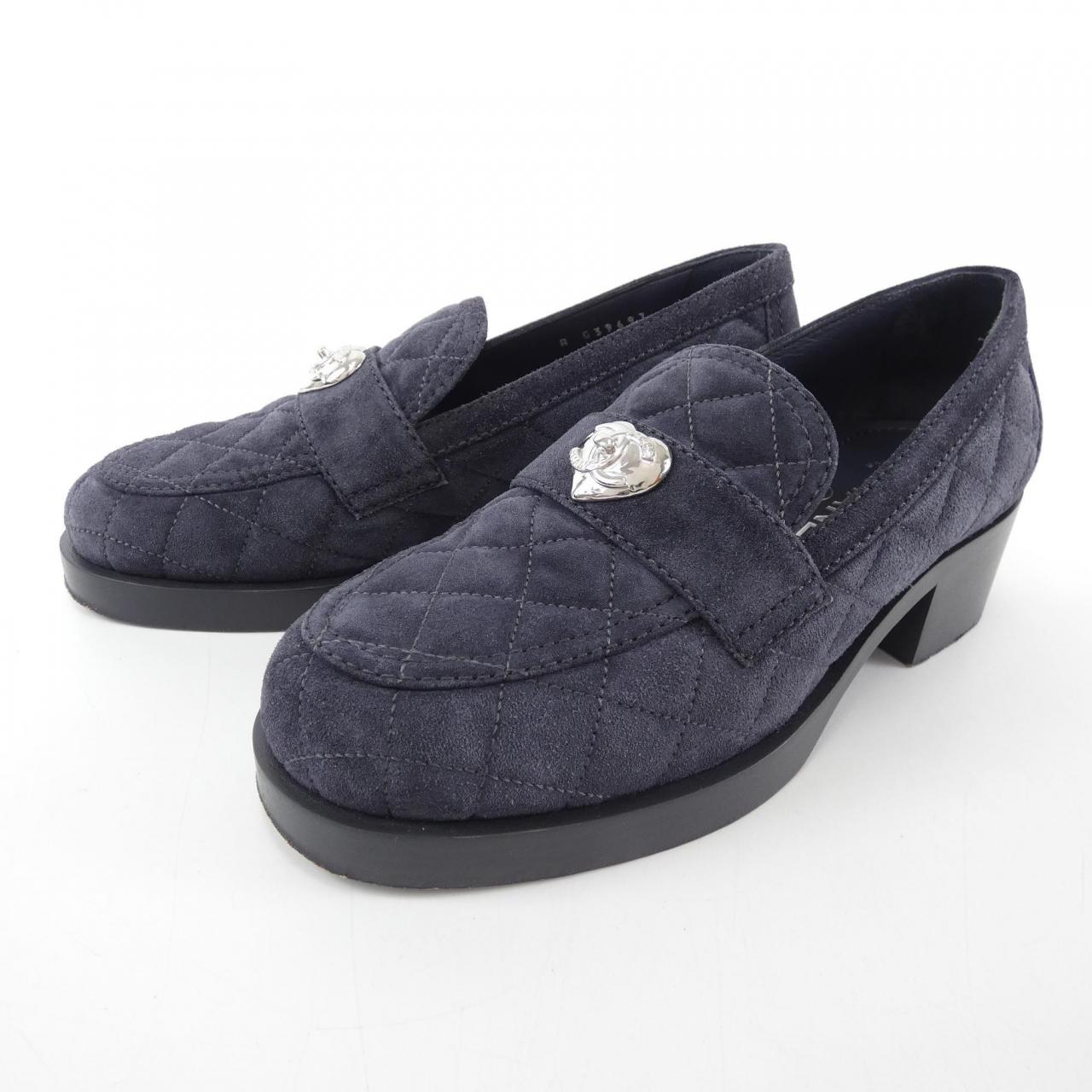 Chanel G39697B14700 Suede Calfskin Metal Shoes