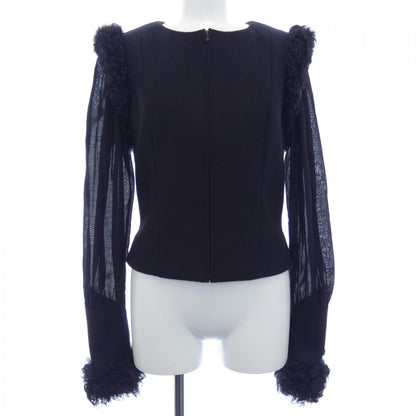 Chanel P36039W04332 09A 100% Cashmere Collarless Jacket