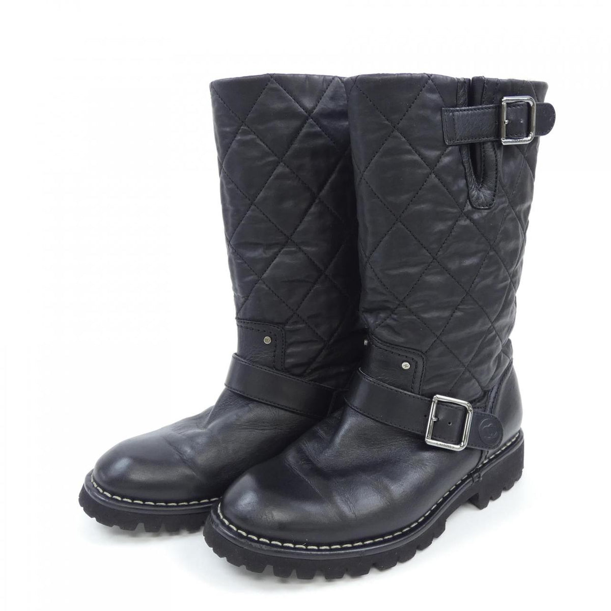 Chanel G26590 Shearling Boots