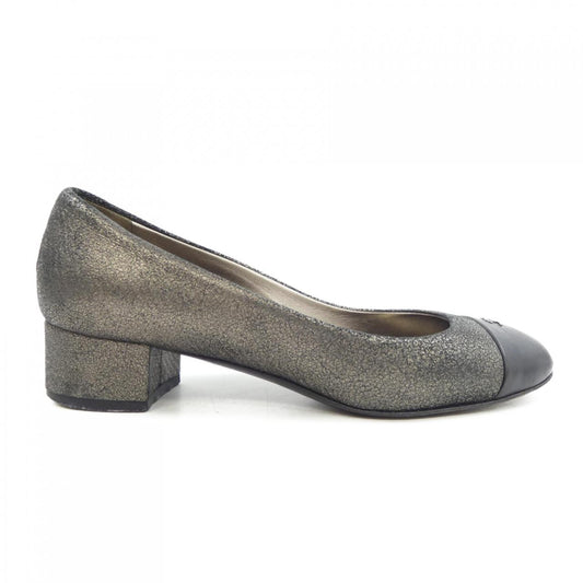 Chanel G28429Y15221 Embossed Lambskin Calfskin Pumps