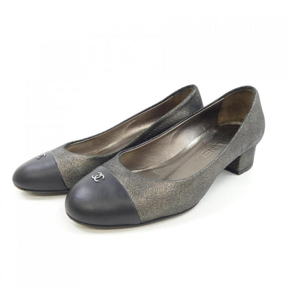 Chanel G28429Y15221 Embossed Lambskin Calfskin Pumps