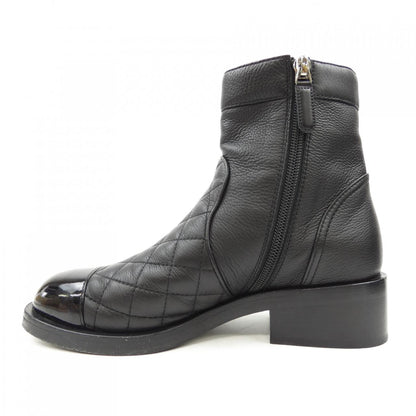 Chanel G36763Y55020 Calfskin Patent Calfskin Boots
