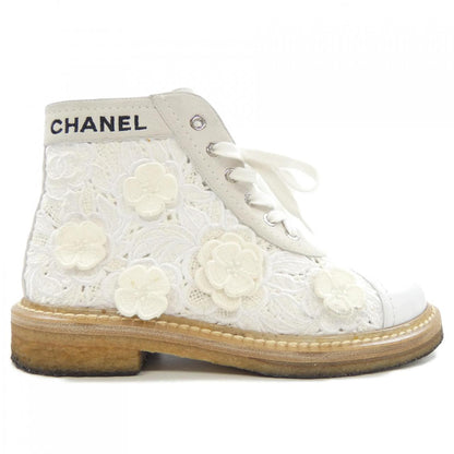Chanel G34862Y53254 Flower Embroidery Lambskin Boots