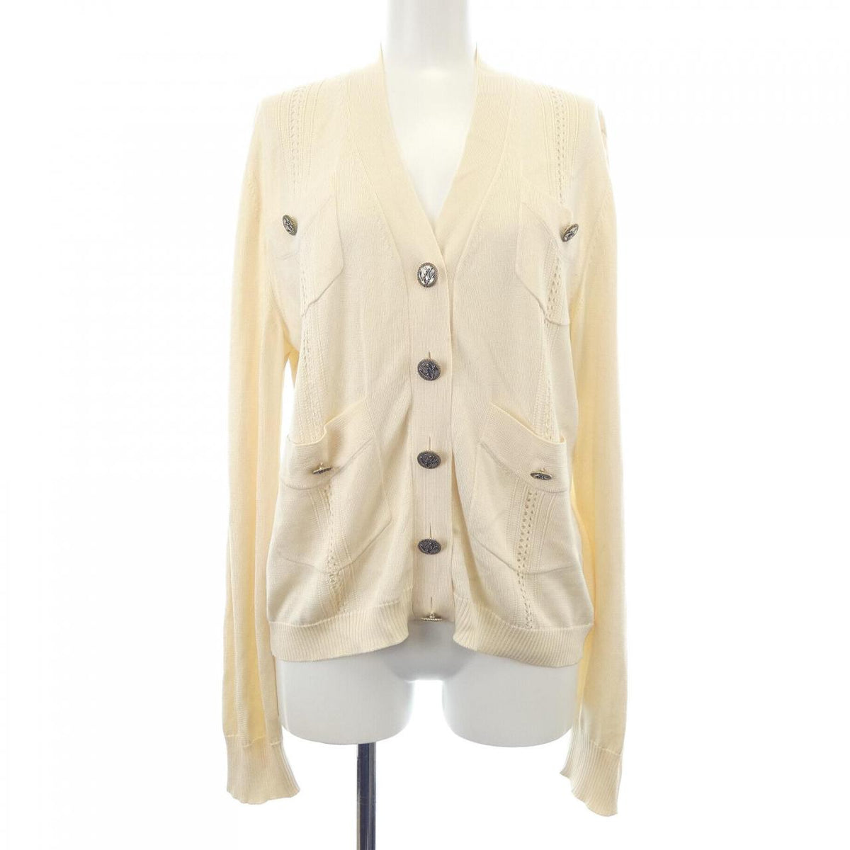 Chanel P55771K07302 Silk Cardigan