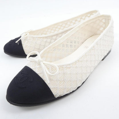 Chanel G02819B20352 Embroidery Grogram Flat Shoes