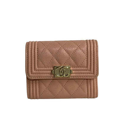 Chanel Boy Chanel Caviar Skin Wallet