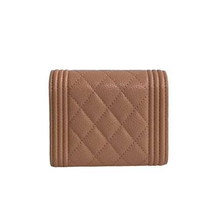 Chanel Boy Chanel Caviar Skin Wallet