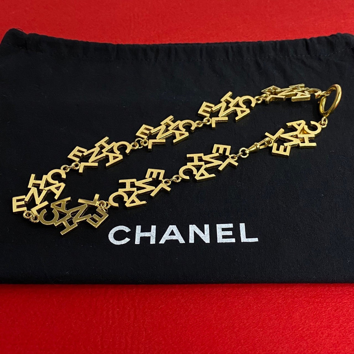 CHANEL Necklace Gold Plated gold