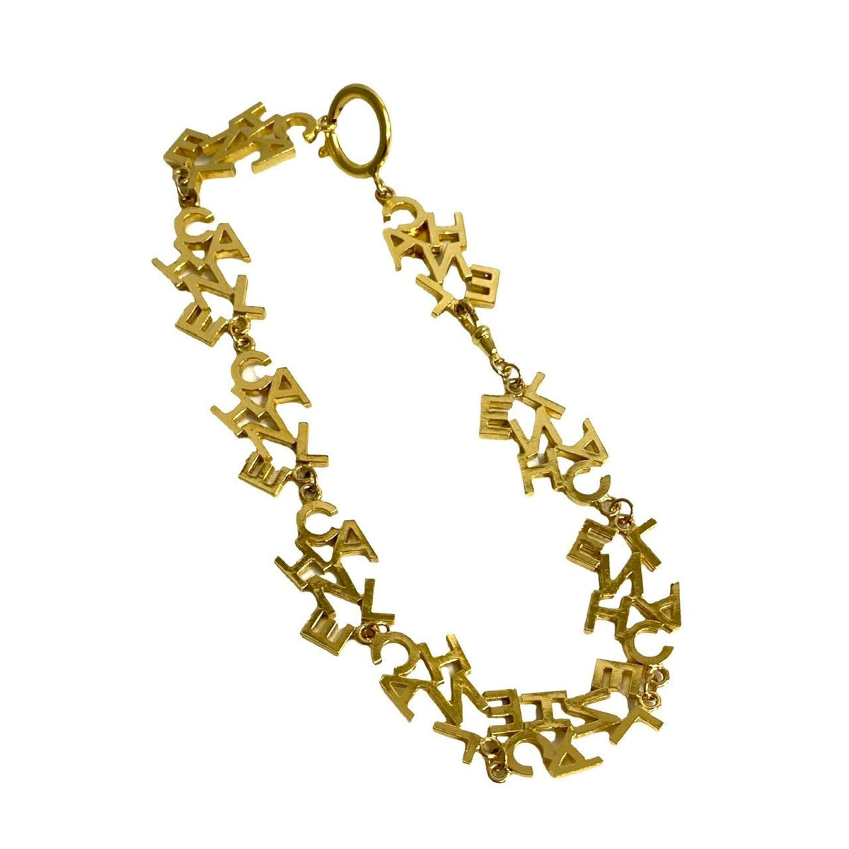 CHANEL Necklace Gold Plated gold