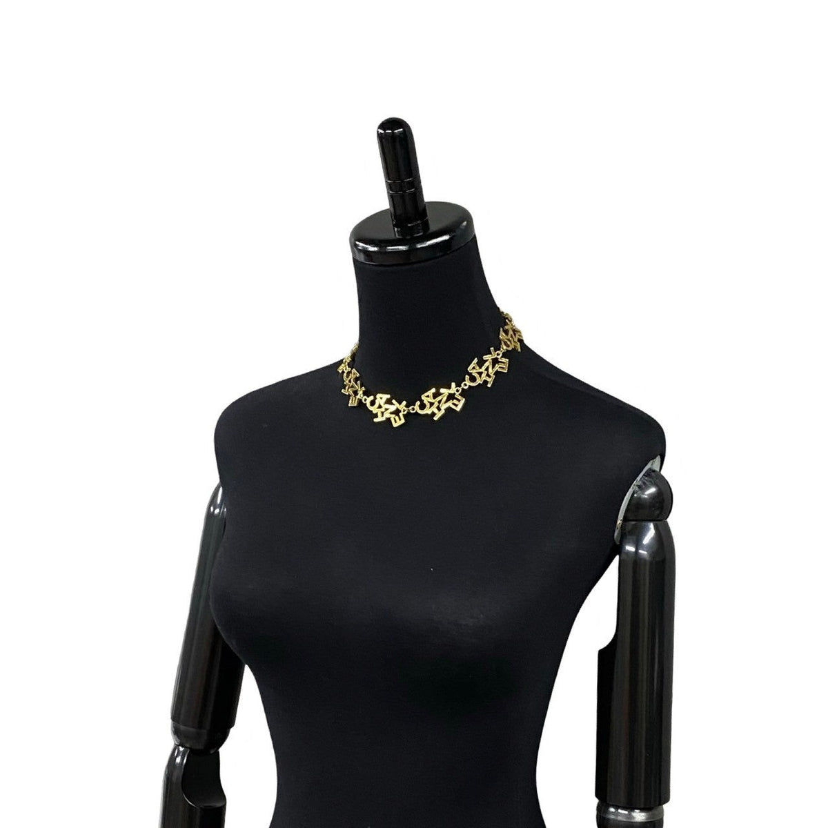CHANEL Necklace Gold Plated gold