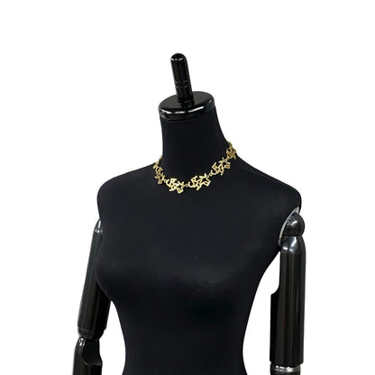 CHANEL Necklace Gold Plated gold
