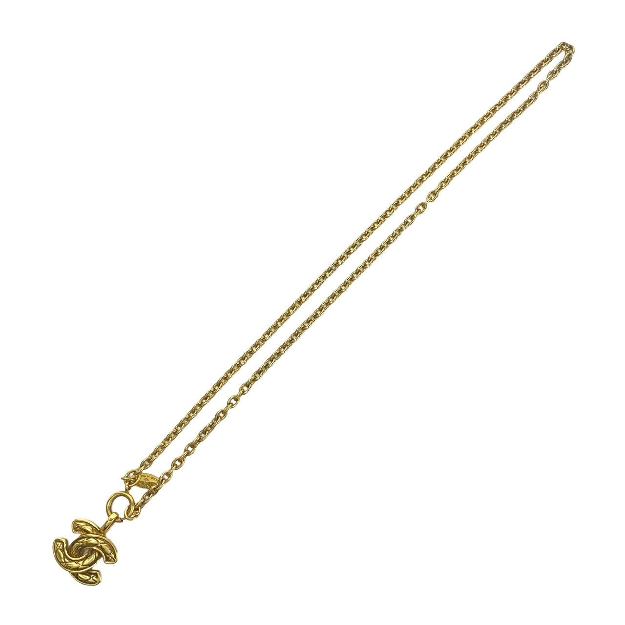 CHANEL Necklace Gold Plated gold