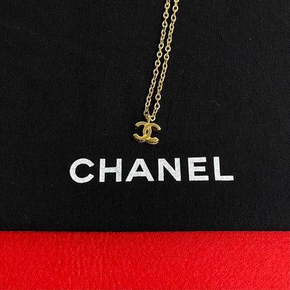 CHANEL Necklace Gold Plated gold