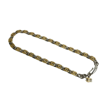 CHANEL Necklace Silver plating Silver