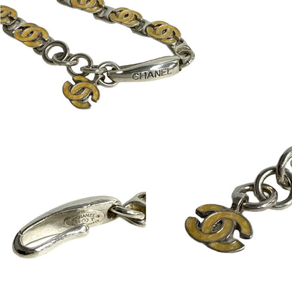 CHANEL Necklace Silver plating Silver