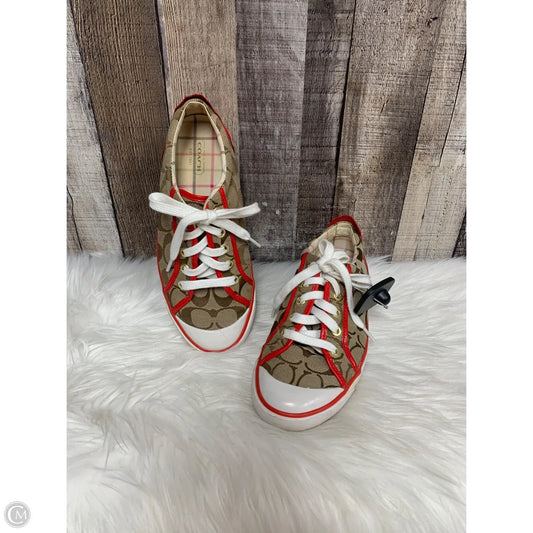 Shoes Designer By Coach In Brown, Size: 7.5