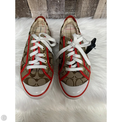 Shoes Designer By Coach In Brown, Size: 7.5
